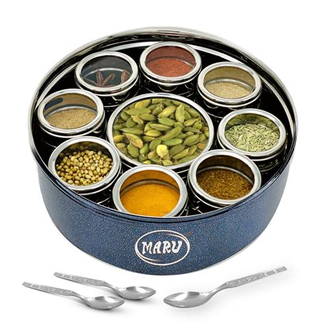 masala box steel online|indian masala containers with lids.